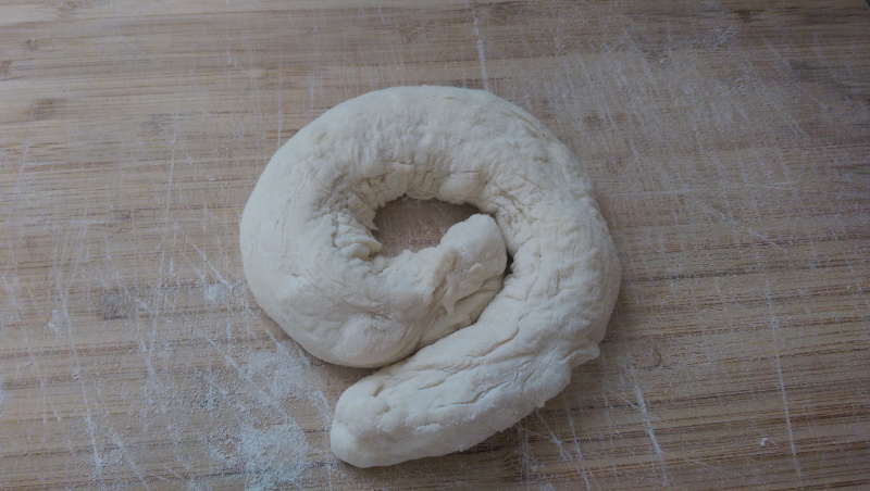 This is how you coil up your bagel.