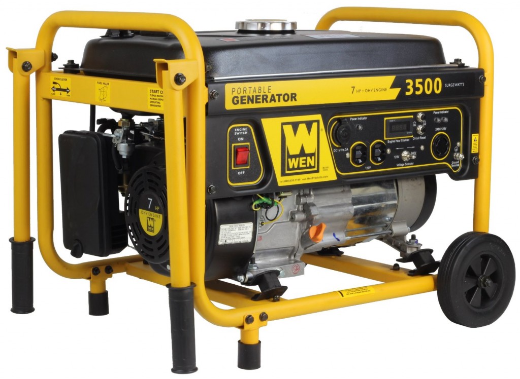 The Wen 56352 suppliers a peak load of 3500 watts with a running load of 3000 watts.