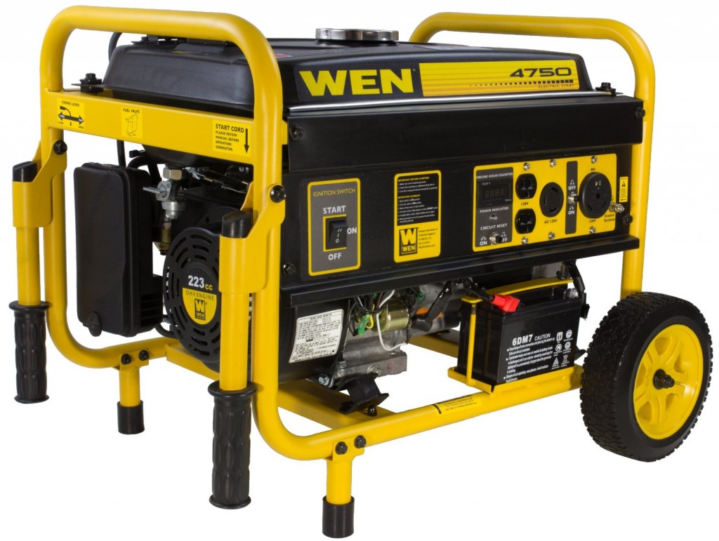  The Wen 56475 Generator giving out 4750 surge watts and 3750 continuous 