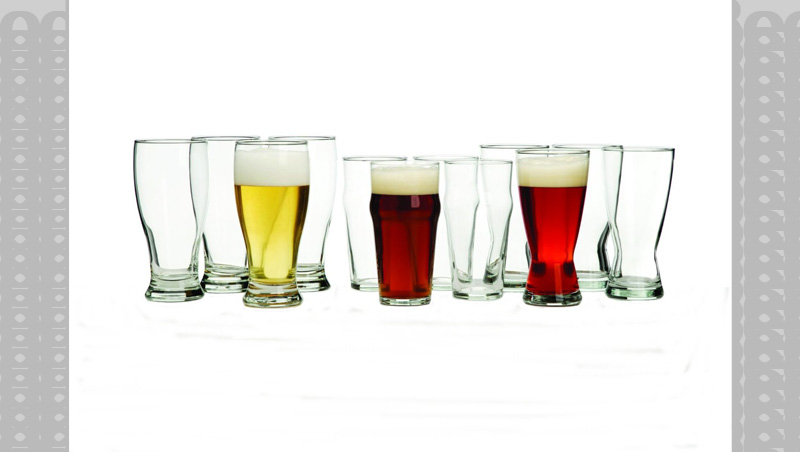 Drink your beer as intended with the 12 piece set of international beer glass designs